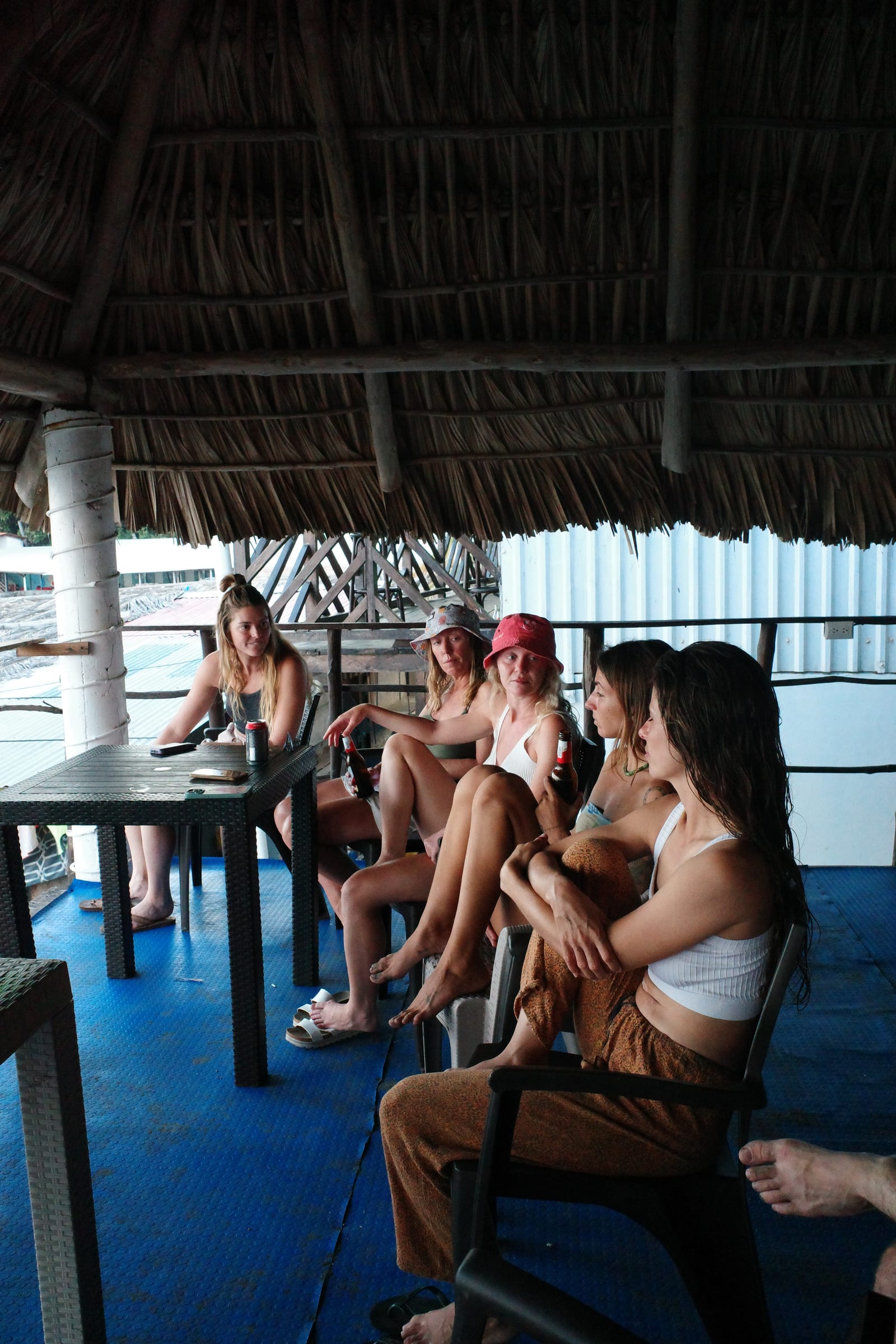 SurfXplore guests relaxing after surfing in El Salvador