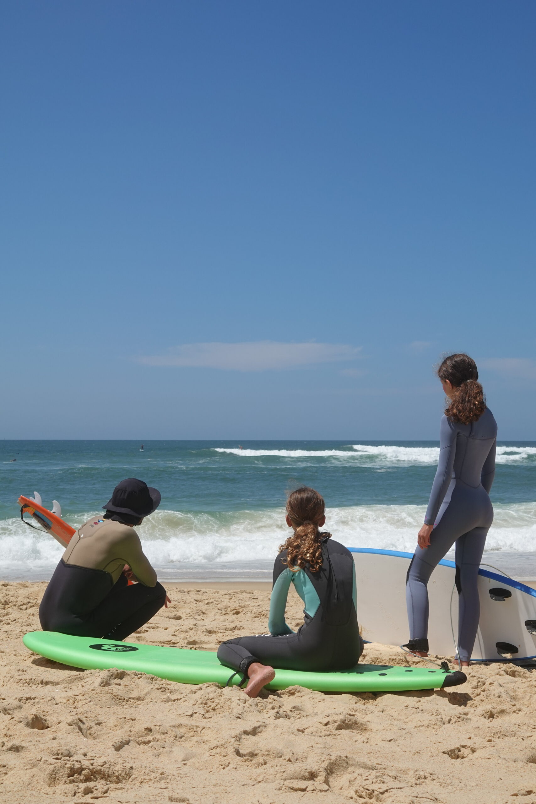Surf coaching session at Seignosse