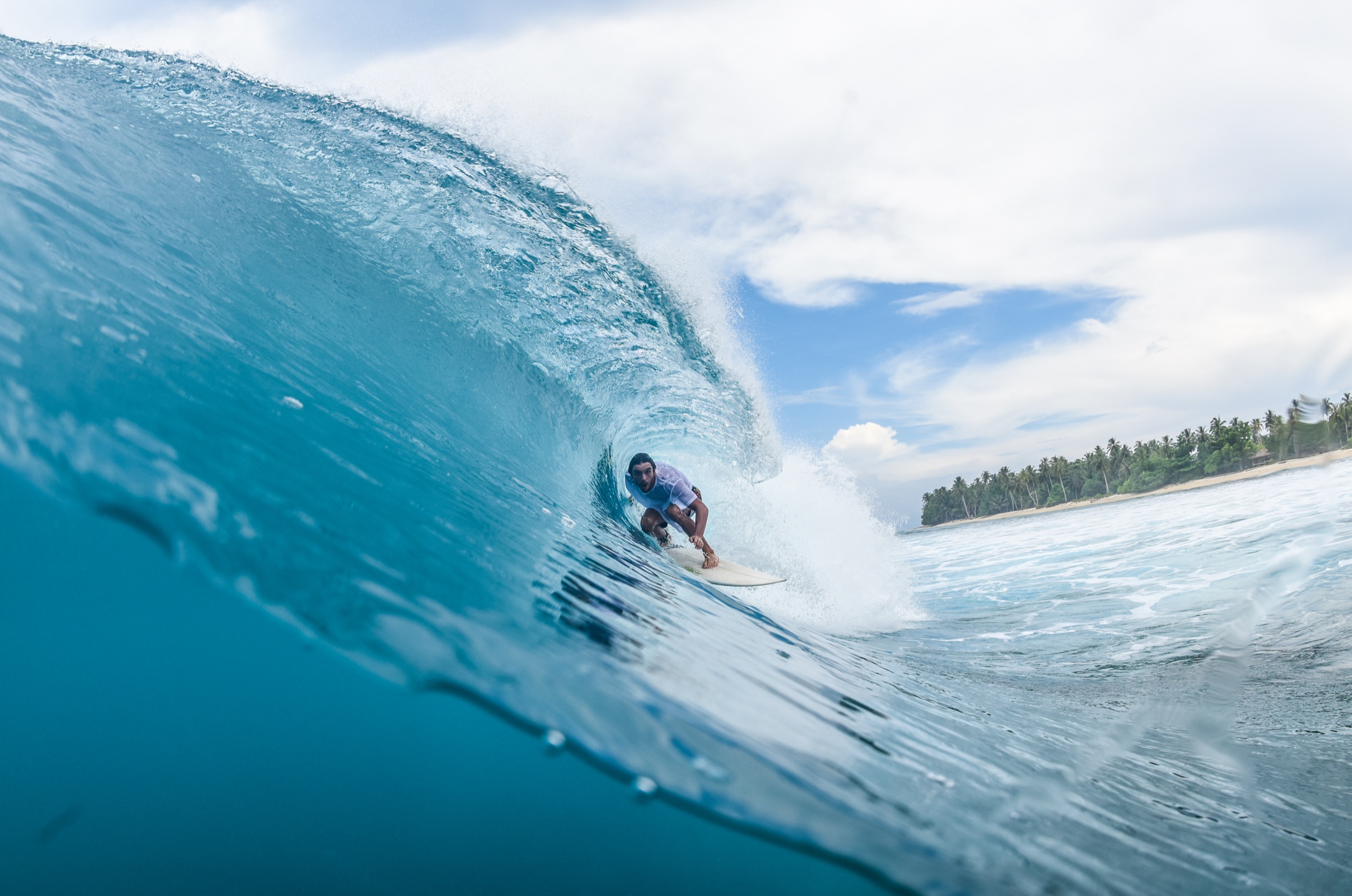 Surf spot in Mentawai, Indonesia